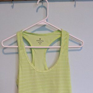 Athleta racerback tank XS lime green